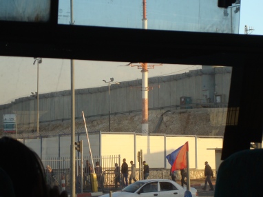 Muren, checkpoint mellem Ramallah og Jerusalem